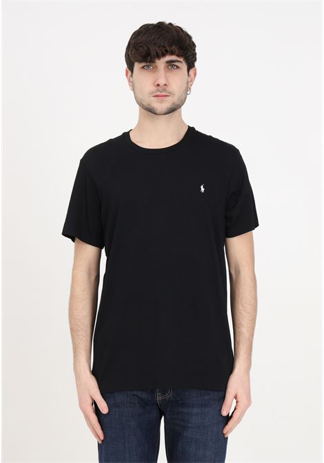 T-shirt nera uomo donna con logo RALPH LAUREN | 714844756001Black
